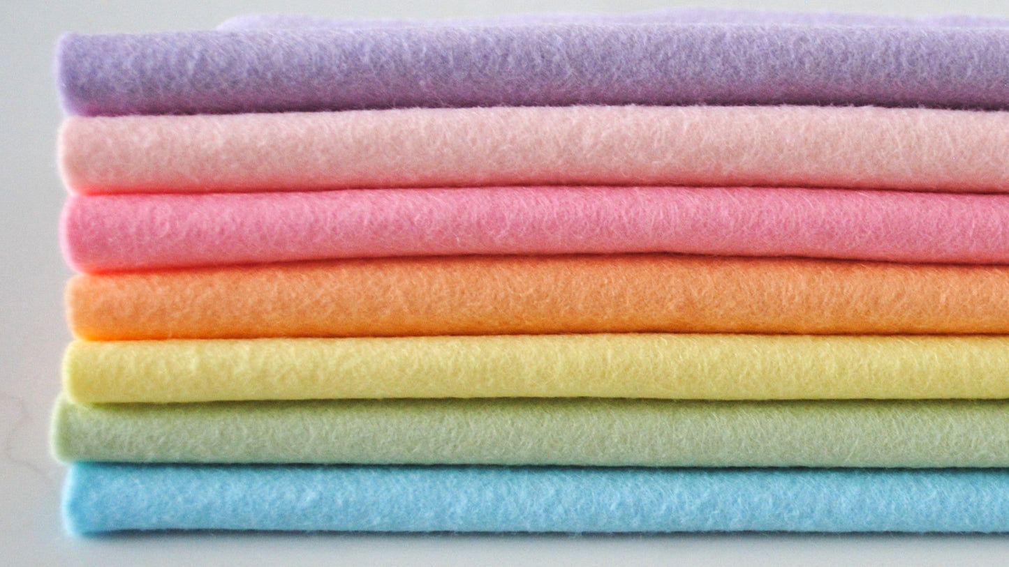pastel craft felt sheets