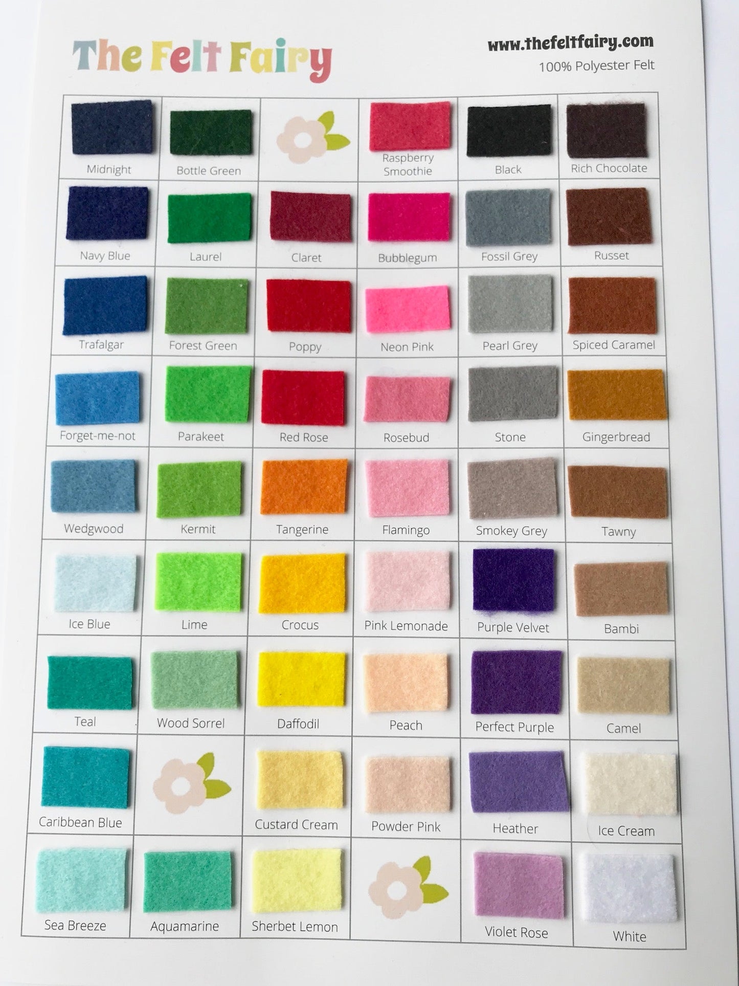 Pearl Grey - Polyester Craft Felt Sheet