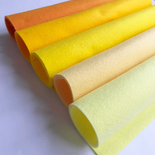 Tangerine - Polyester Craft Felt Sheet