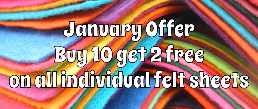 Start 2026 by stocking up your felt stash!!