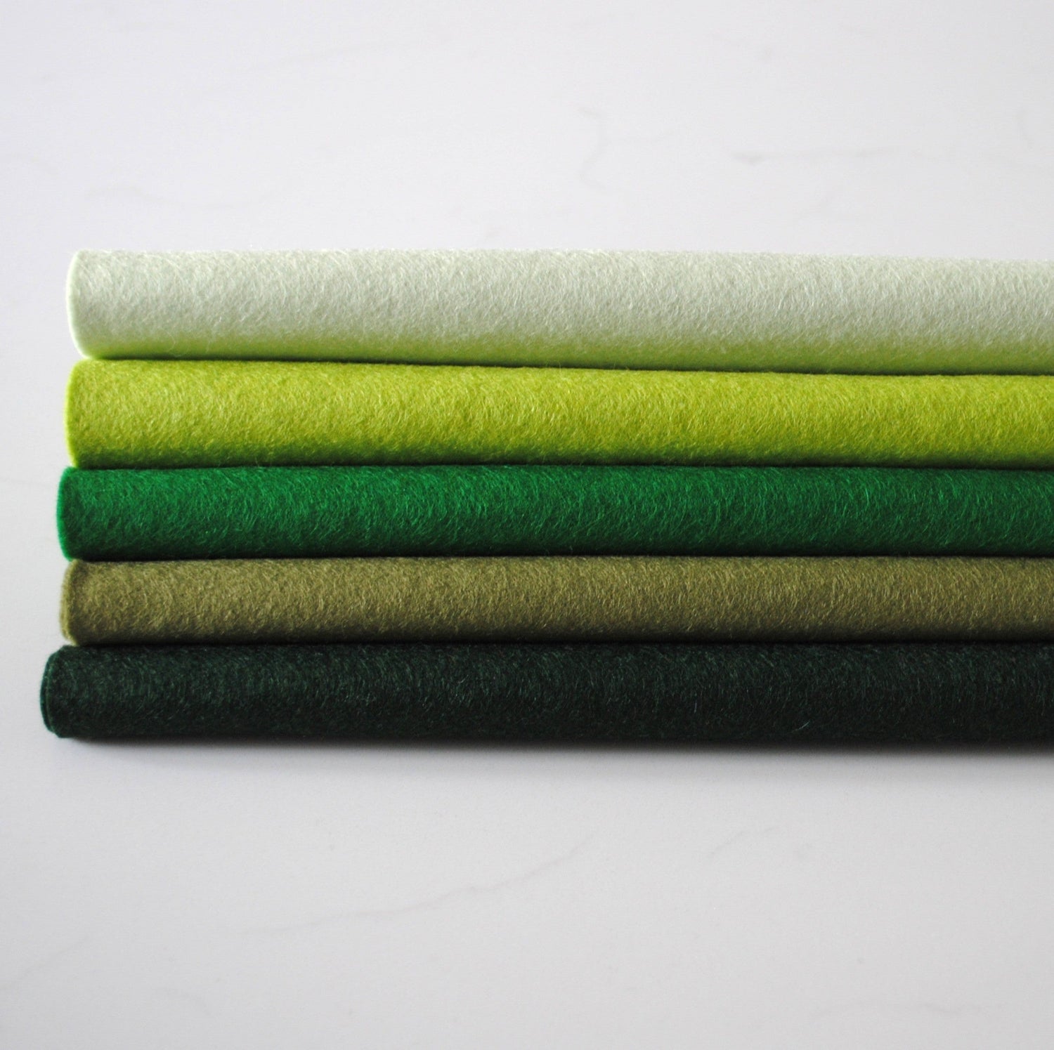 Green Wool Bend Craft Felt Sheets