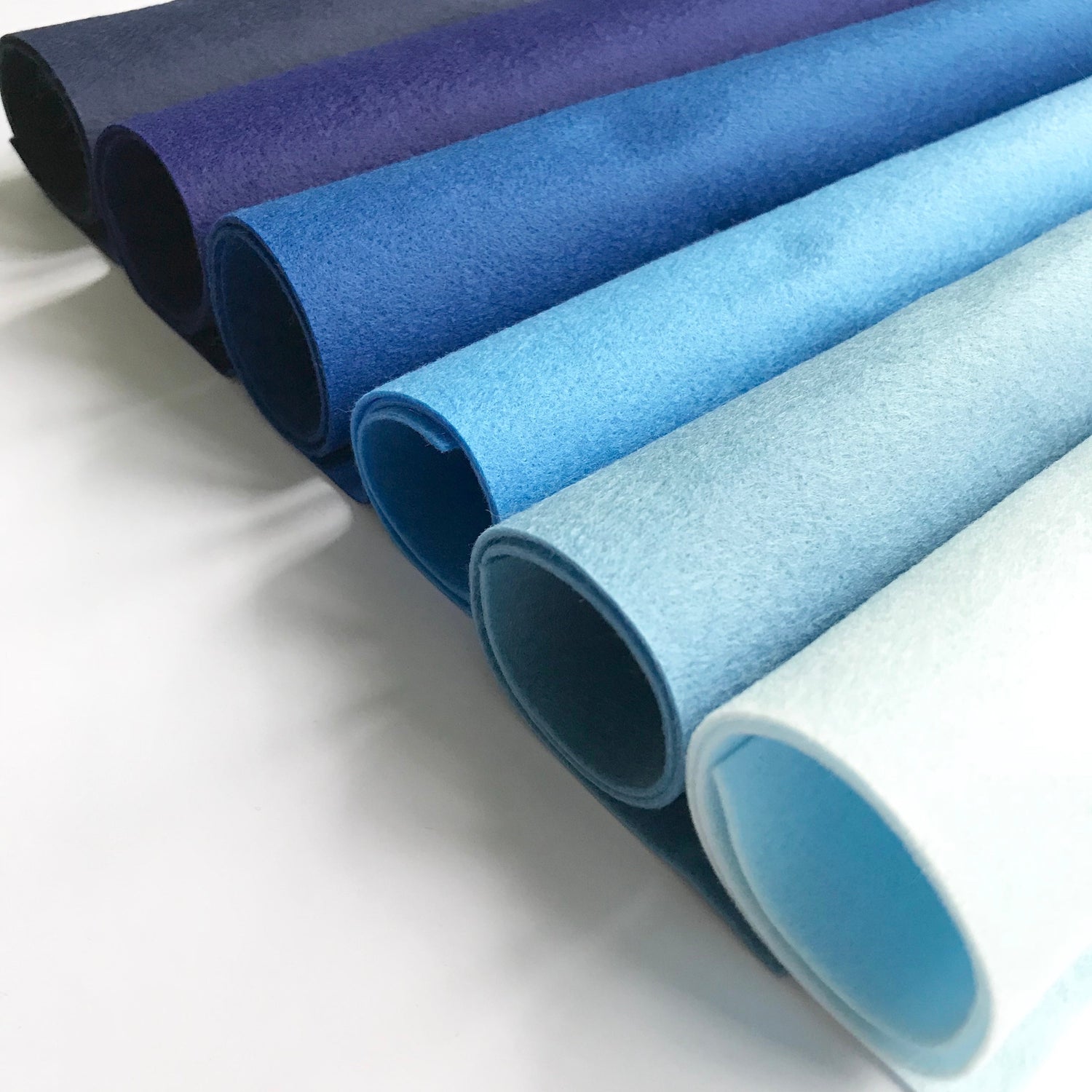 Blue Polyester Craft Felt Sheets