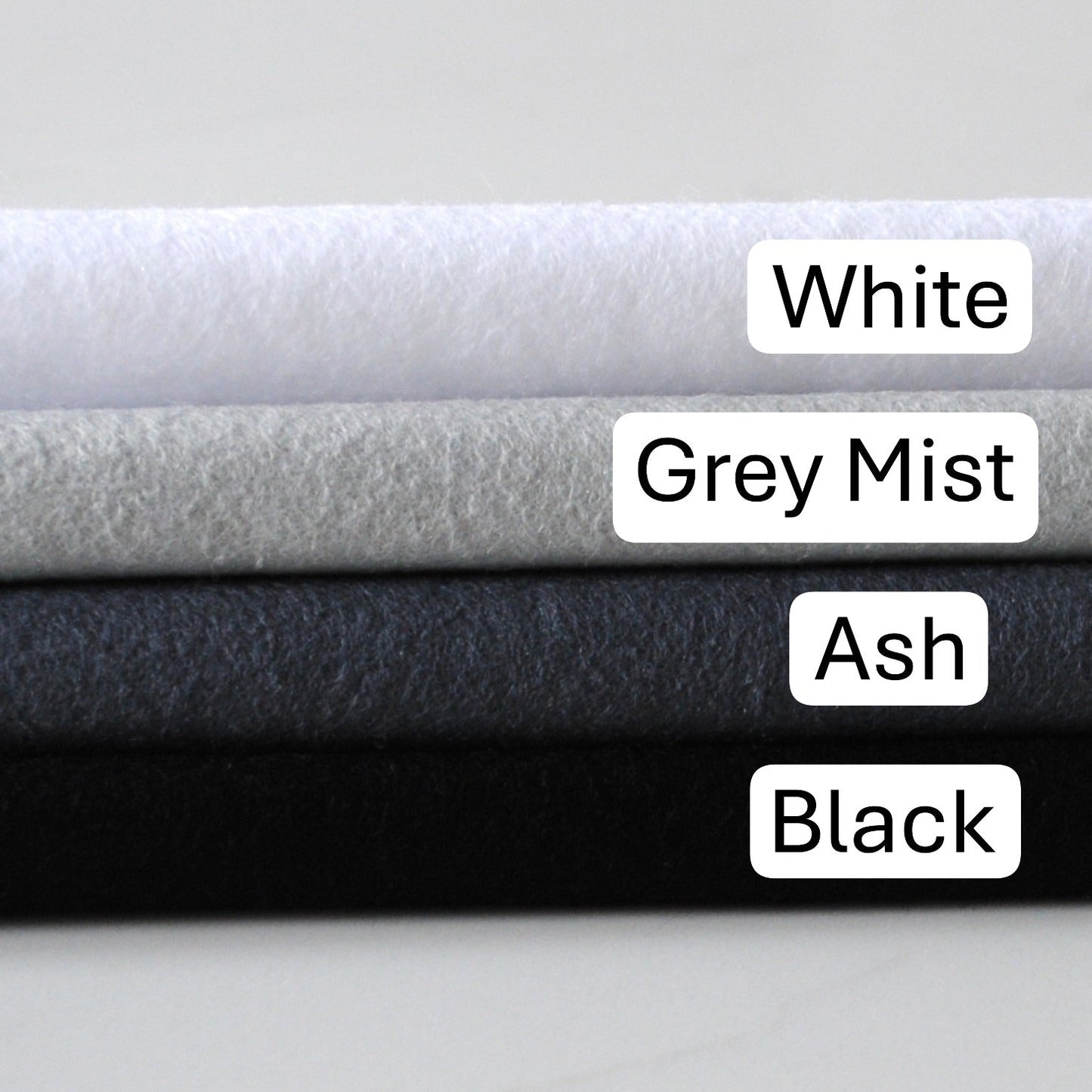 Grey Mist - Wool Blend Craft Felt Sheet
