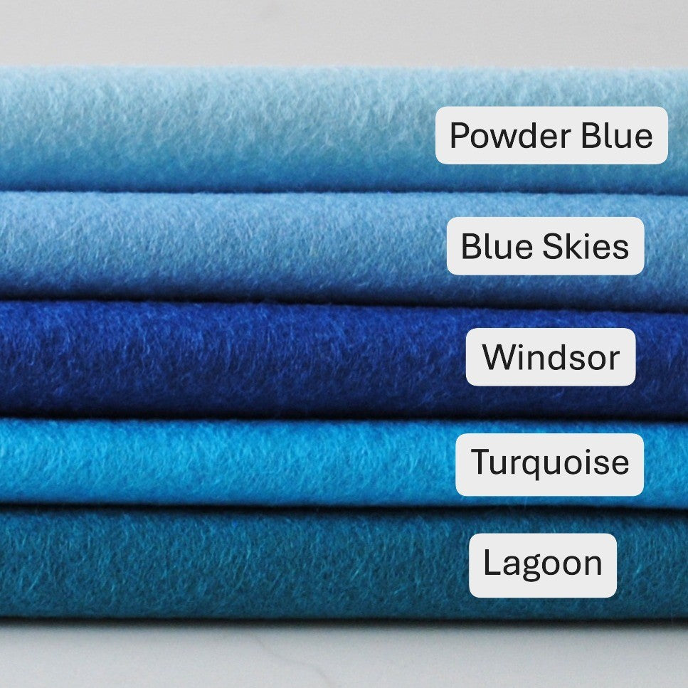 Lagoon - Wool Blend Craft Felt Sheet