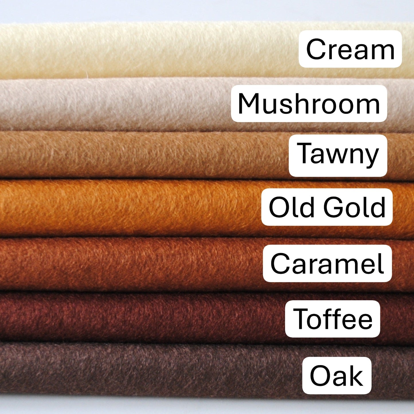 Toffee - Wool Blend Craft Felt Sheet