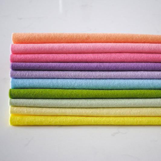 Candy Felt Bundle - Wool Blend Craft Felt - 10 sheets