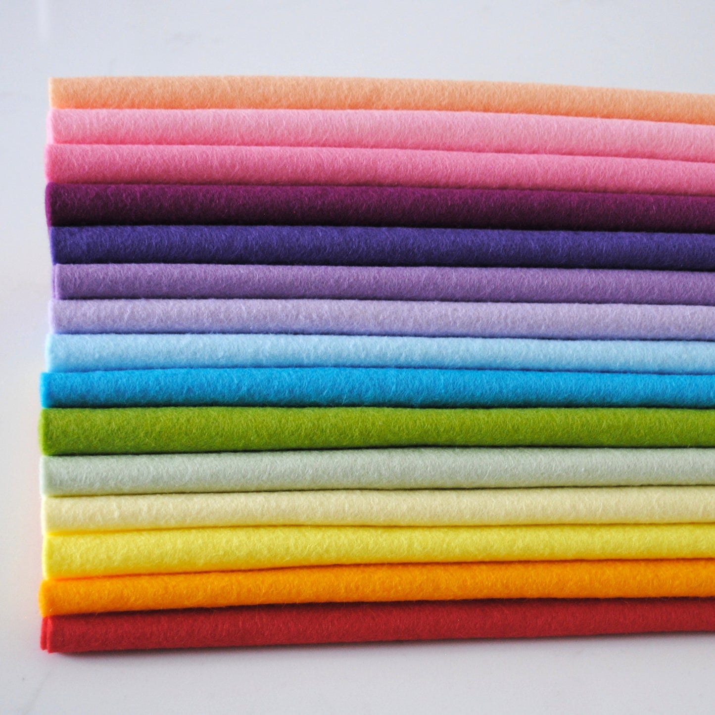 Candy Felt Bundle - Wool Blend Craft Felt - 15 sheets