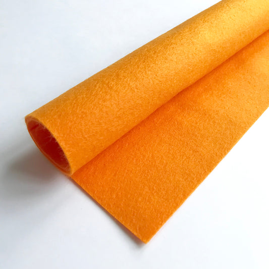 Tangerine - Polyester Craft Felt Sheet