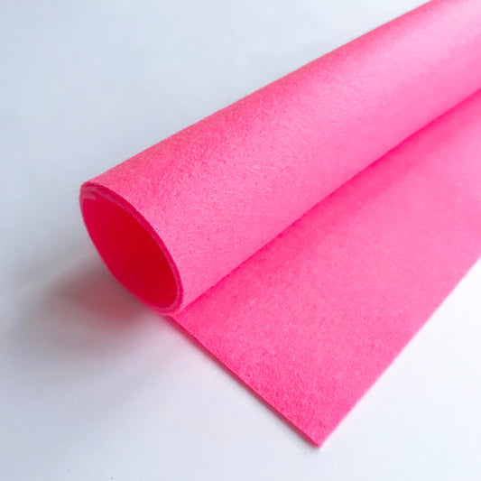 Neon Pink - Polyester Craft Felt Sheet