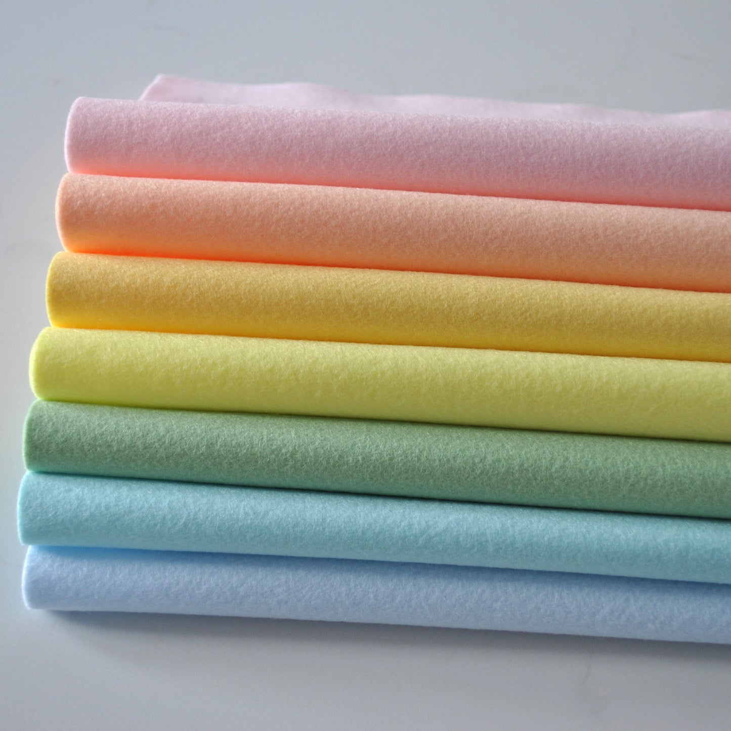Pastel Felt Bundle - Polyester Craft Felt - 7 sheets