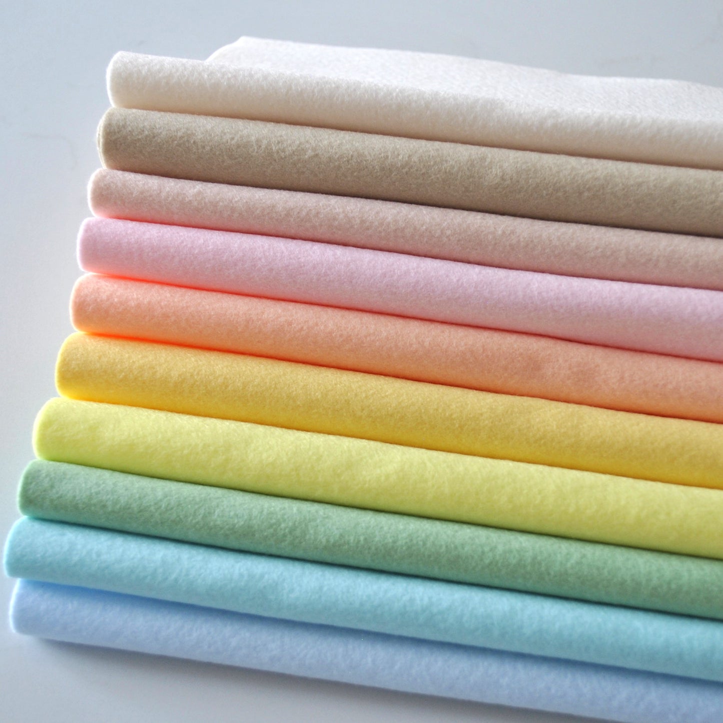 Pastel Felt Bundle - Polyester Craft Felt - 10 sheets