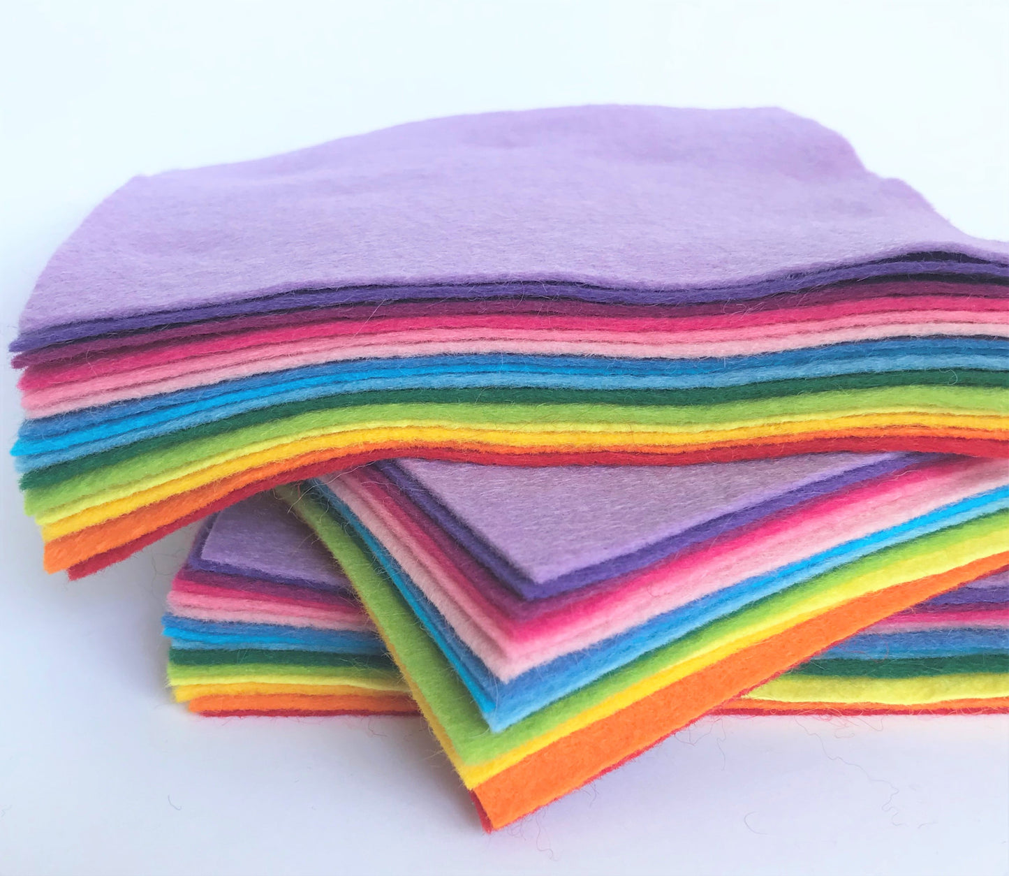 Over the Rainbow Felt Bundle - Wool Blend Craft Felt - 15 sheets